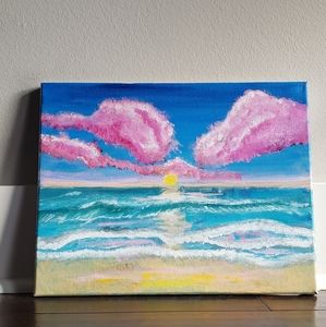11x14 acrylic Beach painting
